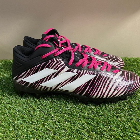 Men\'s Adidas Freak 20 Zebra Football Cleats Pink Multicolor EF8710 Size 14 NEW main image 7